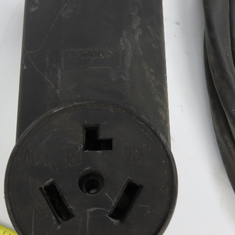 ESSEXEP 8 AWG 3 Conductor Cable W/10AWG Ground Type NM-B 15' W/30A Plug