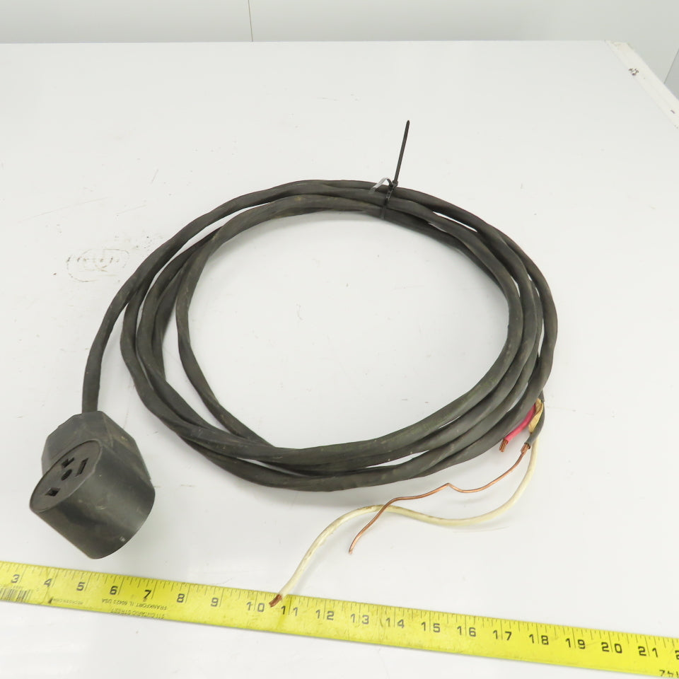 ESSEXEP 8 AWG 3 Conductor Cable W/10AWG Ground Type NM-B 15' W/30A Plug