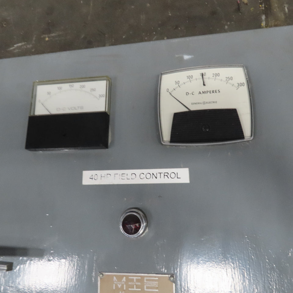 General Electric Type TLC 230VDC 40Hp Absorb Dynamometer Generator W/ Controls