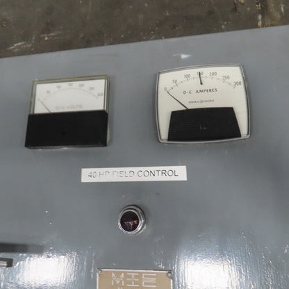 General Electric Type TLC 230VDC 40Hp Absorb Dynamometer Generator W/ Controls