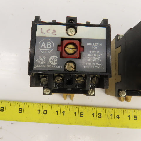 Allen Bradley 700-P400A1 Ser B AC Relay 120V Coil Lot Of 4