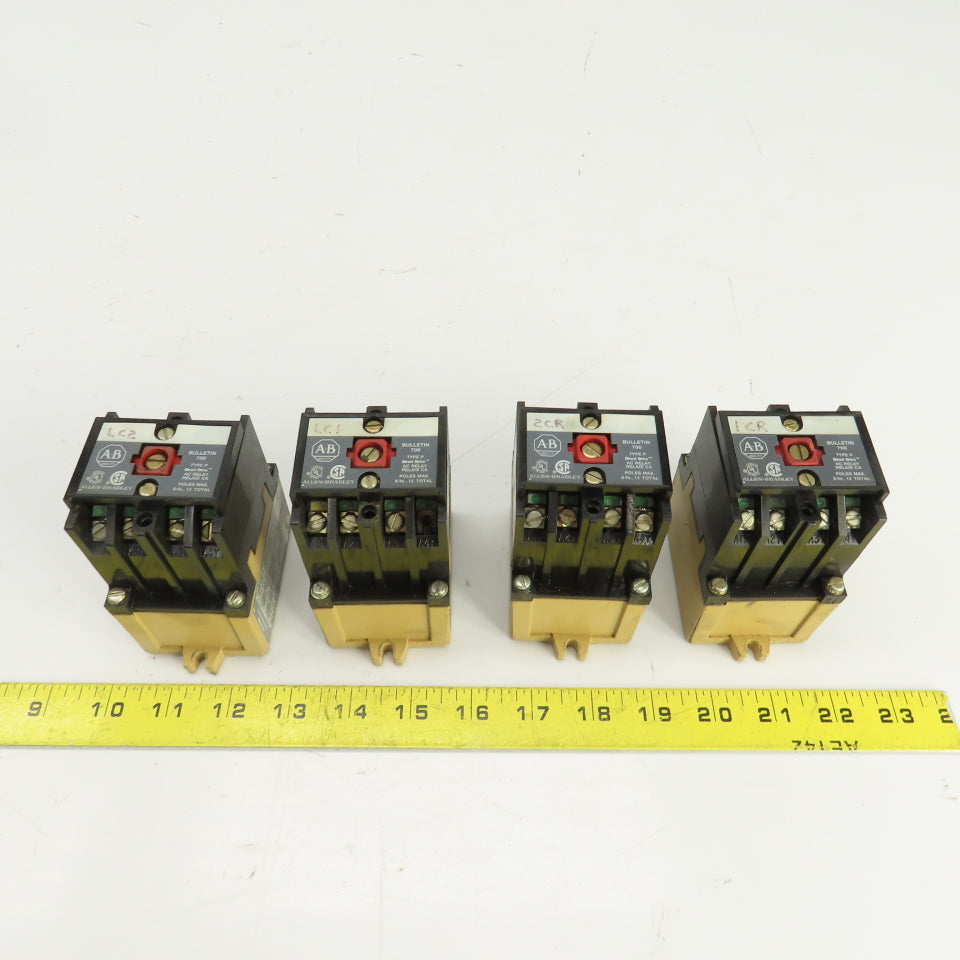 Allen Bradley 700-P400A1 Ser B AC Relay 120V Coil Lot Of 4