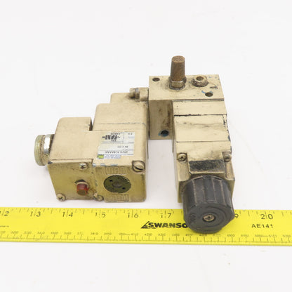MAC 252B-526AAAA 2 Position Pneumatic Solenoid W/ Regulator 0-120 PSI 24VDC