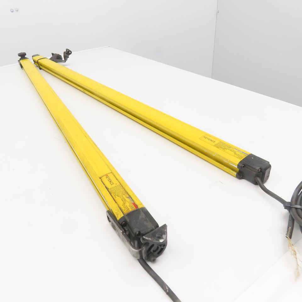 Keyence GL-R52H-T GL-R52H-R Safety Light Curtain Transmitter Receiver Set 24VDC