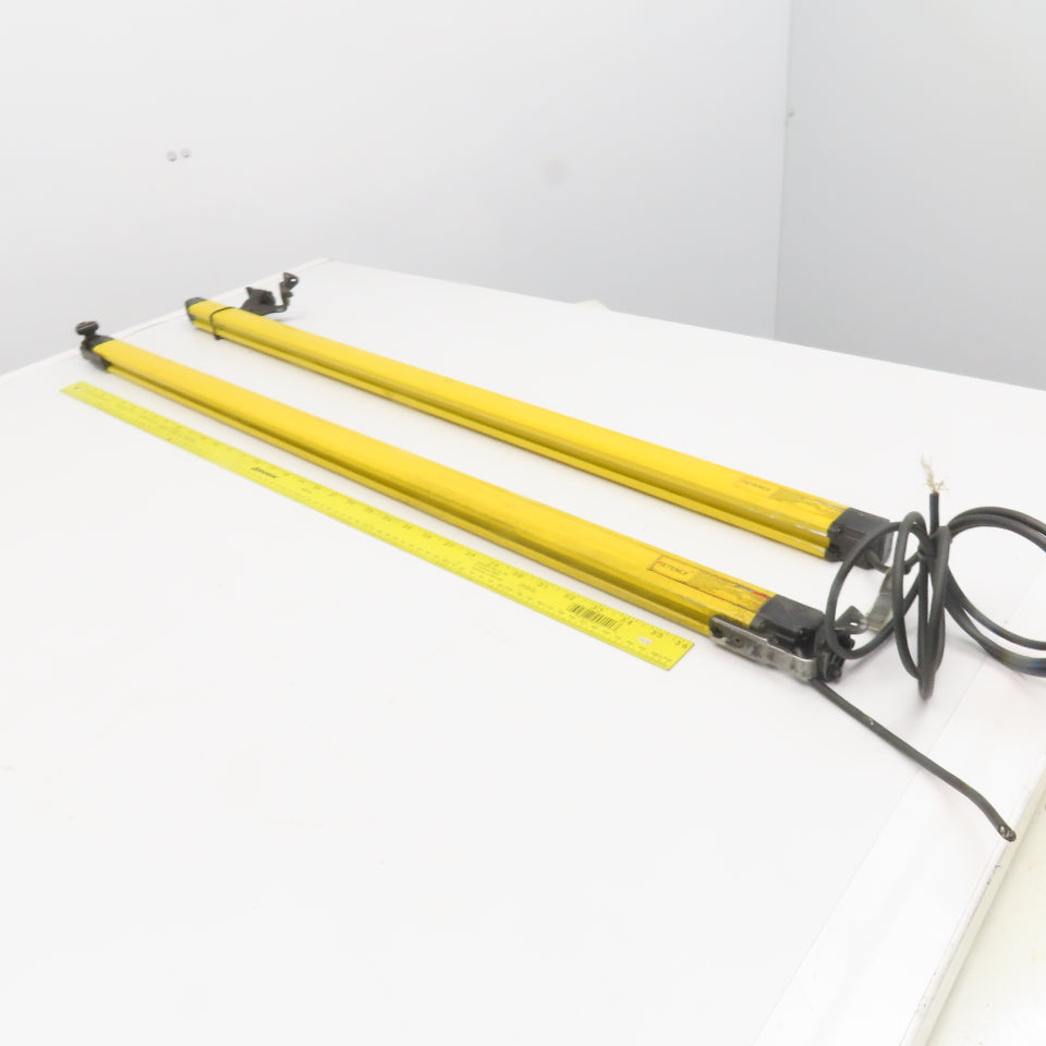 Keyence GL-R52H-T GL-R52H-R Safety Light Curtain Transmitter Receiver Set 24VDC