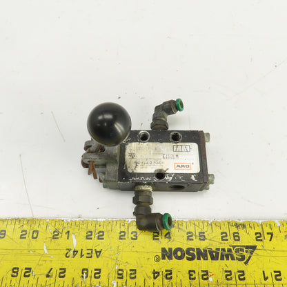 ARO Fluid Power E152LM 3 Port 2 Position Manual Air Control Valve 1/4" NPT