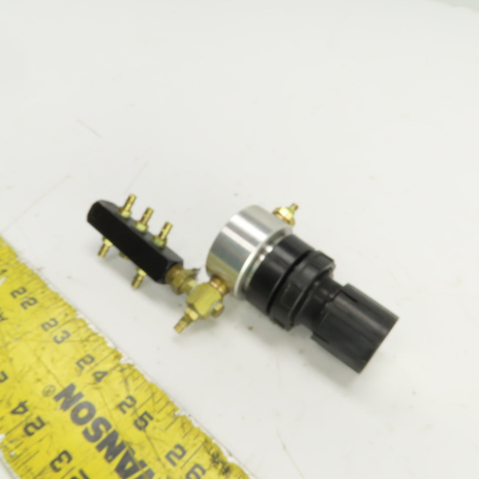 6 Port Air Distribution Manifold 4mm OD Ports W/ Manual Regulator