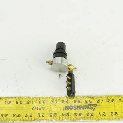 6 Port Air Distribution Manifold 4mm OD Ports W/ Manual Regulator