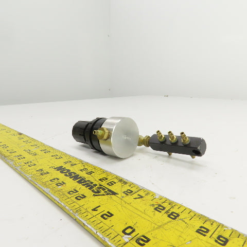 6 Port Air Distribution Manifold 4mm OD Ports W/ Manual Regulator