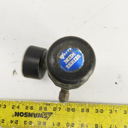 Watts Midi-Series 0-125PSI Manual Pneumatic Regulator W/0-160PSI Gauge 1/4" NPT