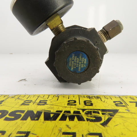 Watts Midi-Series 0-125PSI Manual Pneumatic Regulator W/0-160PSI Gauge 1/4" NPT