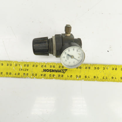 Watts Midi-Series 0-125PSI Manual Pneumatic Regulator W/0-160PSI Gauge 1/4" NPT