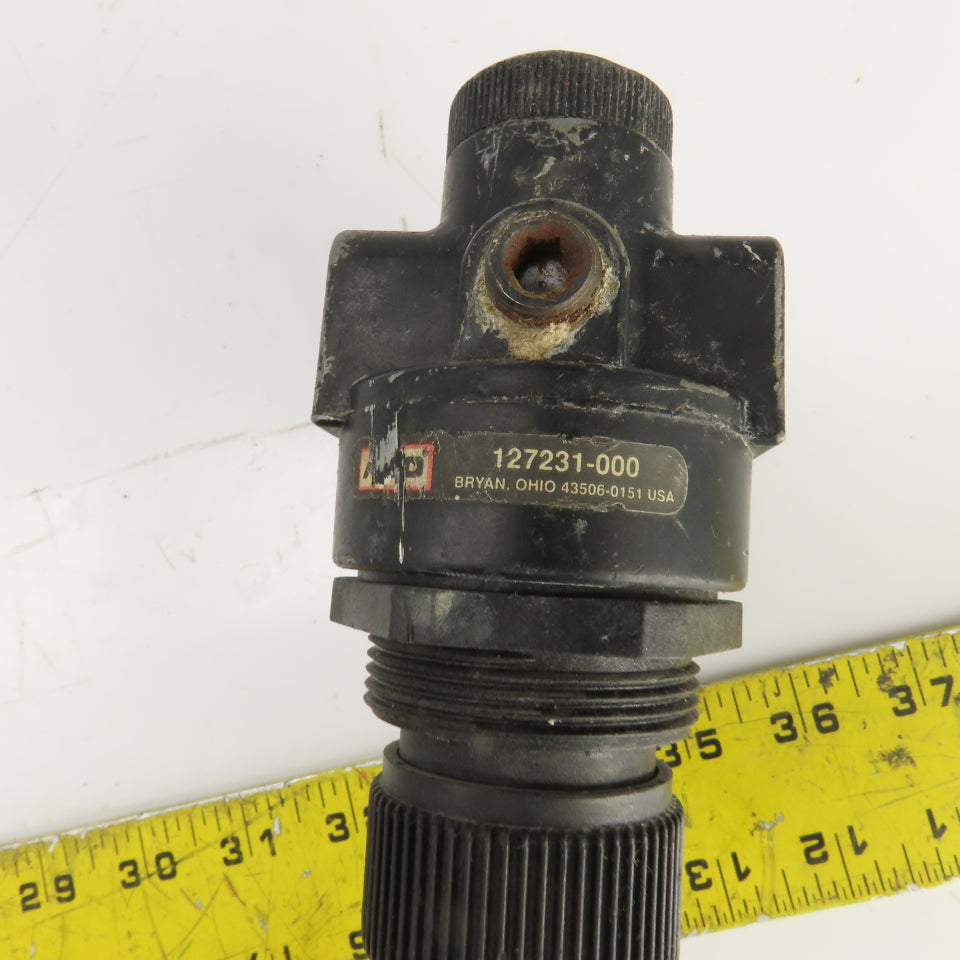 ARO 127231-000 Inline Pneumatic Regulator W/Dixon 0-160PSI Pressure Gauge