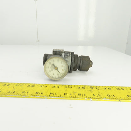 ARO 127231-000 Inline Pneumatic Regulator W/Dixon 0-160PSI Pressure Gauge