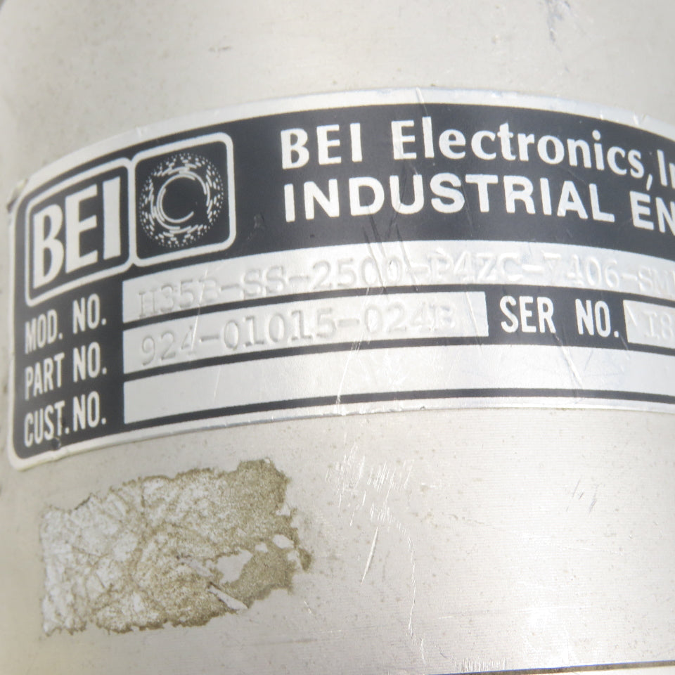 BEI H35B-SS-2500-P4ZC-7406-SM18-S Rotary Encoder 3/8" Shaft