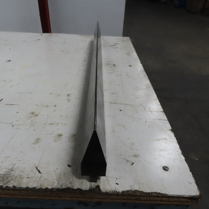 36" Press Brake 30° Forming Angle Die Block 1/2" Tang 4-1/8" Ht. x1-1/2" Thick