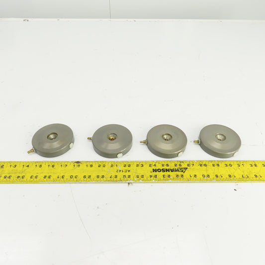 Lubricated Drop-In Ball Transfer Unit 3-1/8" OD Lot Of 4