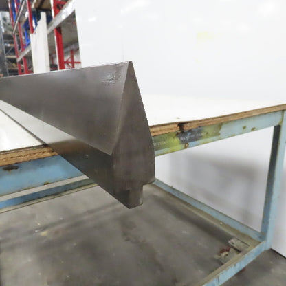 62-7/8" Press Brake 30° Forming Angle Die Block 1/2" Tang 4-1/8"Ht.x1-1/2" Thick