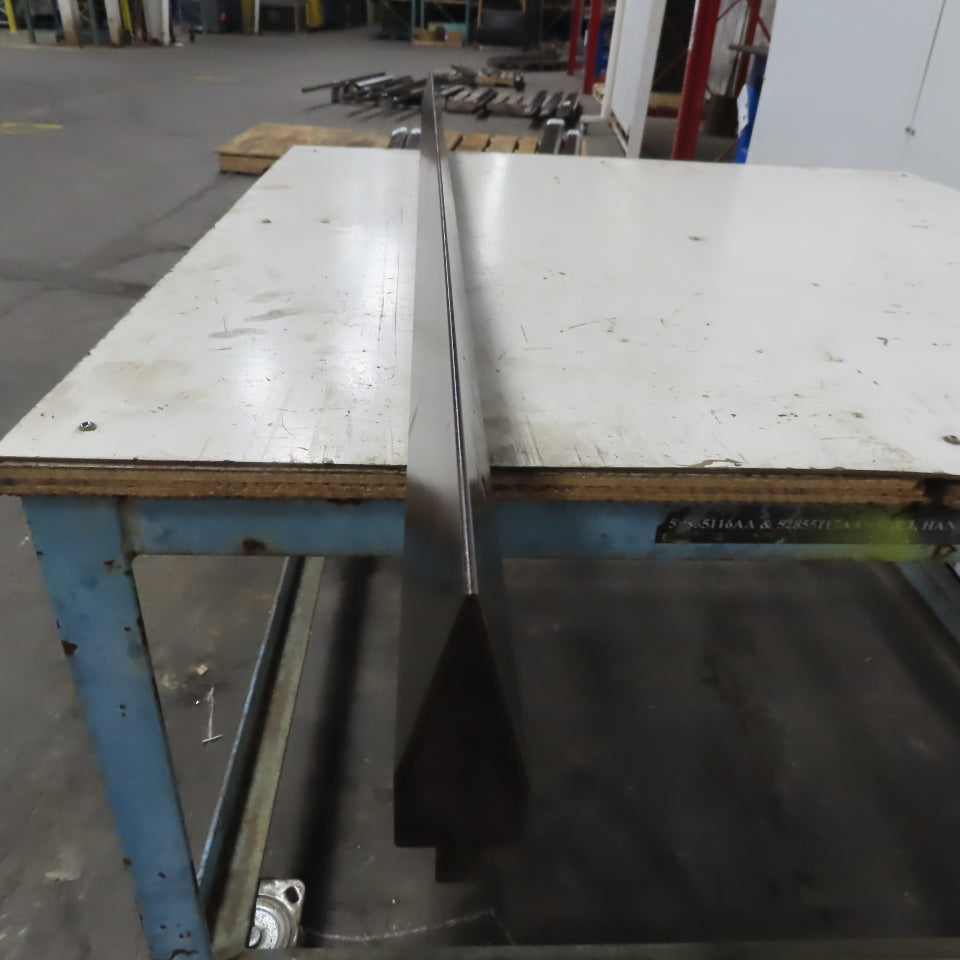 62-7/8" Press Brake 30° Forming Angle Die Block 1/2" Tang 4-1/8"Ht.x1-1/2" Thick