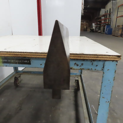 62-7/8" Press Brake 30° Forming Angle Die Block 1/2" Tang 4-1/8"Ht.x1-1/2" Thick
