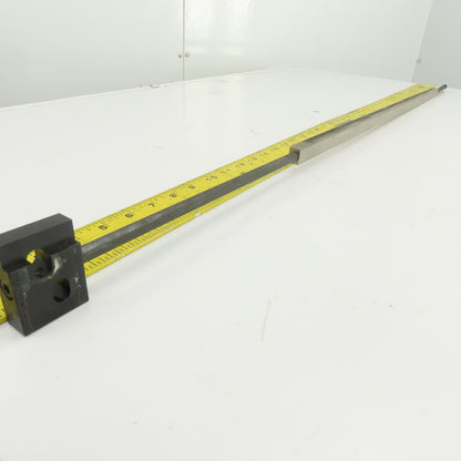 46" OAL Gear Rack 28-3/4" Travel Length 1/2" W 8TPI From Browne&Sharp Validator