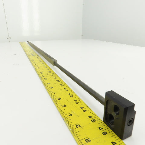 46" OAL Gear Rack 28-3/4" Travel Length 1/2" W 8TPI From Browne&Sharp Validator