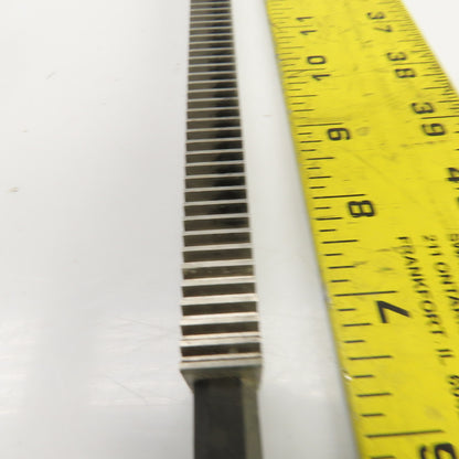 46" OAL Gear Rack 28-3/4" Travel Length 1/2" W 8TPI From Browne&Sharp Validator