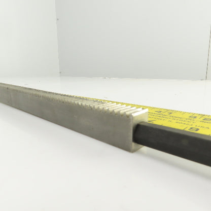 46" OAL Gear Rack 28-3/4" Travel Length 1/2" W 8TPI From Browne&Sharp Validator