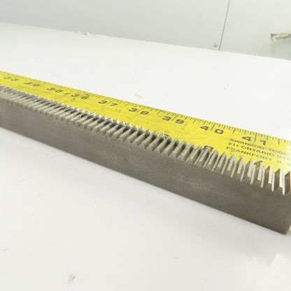 46" OAL Gear Rack 28-3/4" Travel Length 1/2" W 8TPI From Browne&Sharp Validator