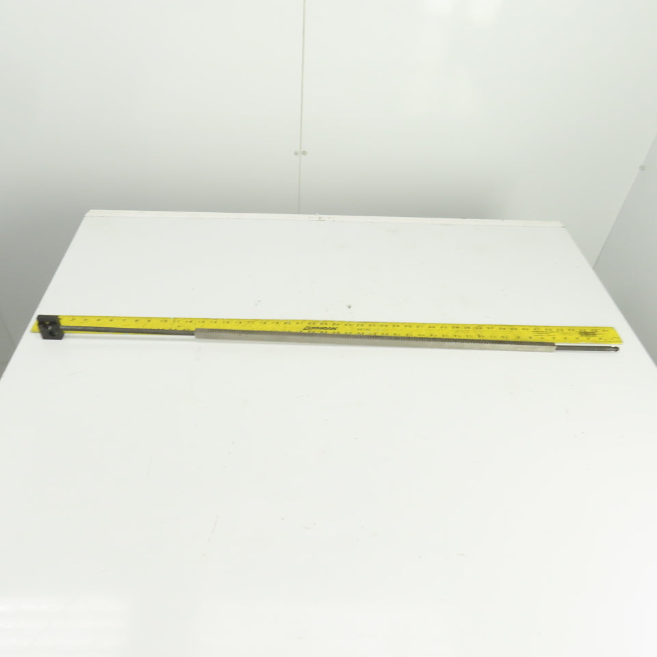 46" OAL Gear Rack 28-3/4" Travel Length 1/2" W 8TPI From Browne&Sharp Validator