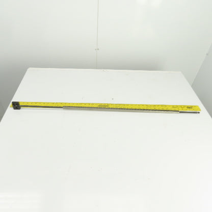 46" OAL Gear Rack 28-3/4" Travel Length 1/2" W 8TPI From Browne&Sharp Validator