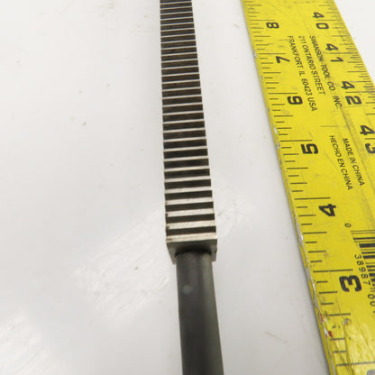 64.5"OAL Gear Rack 41-5/8" Travel Length 1/2" W 8TPI From Browne&Sharp Validator