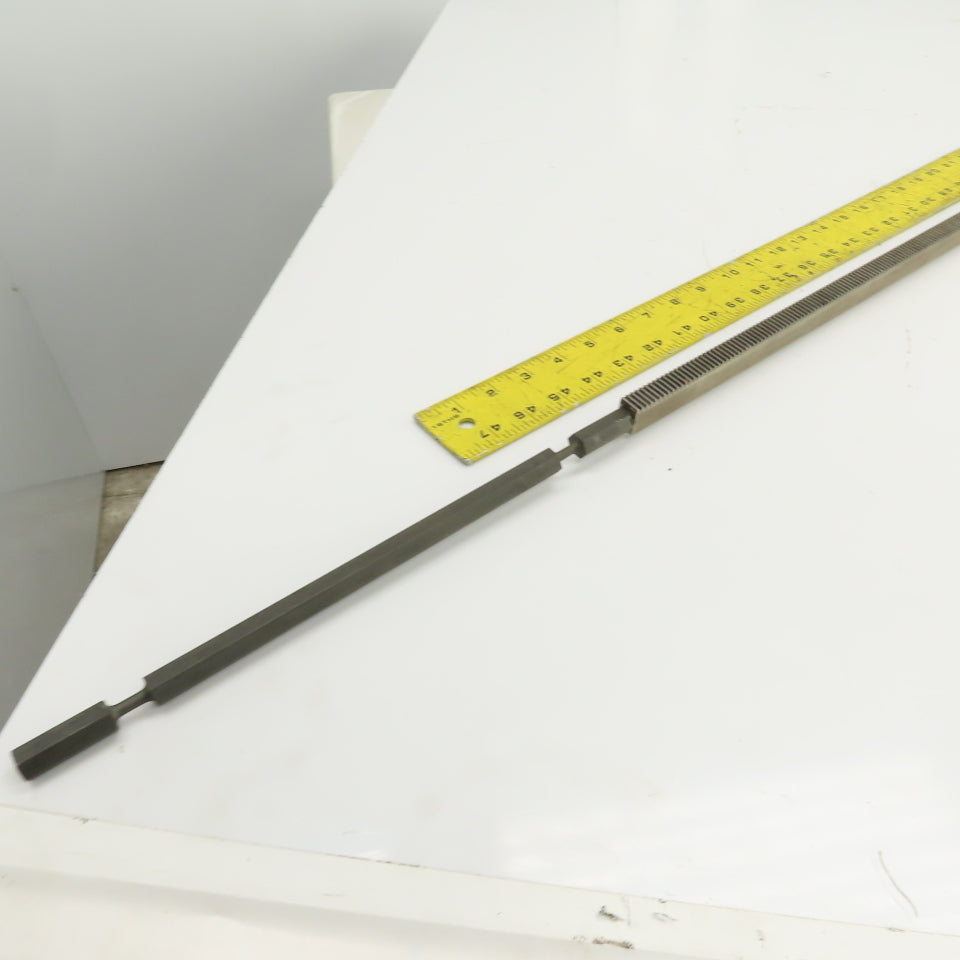 64.5"OAL Gear Rack 41-5/8" Travel Length 1/2" W 8TPI From Browne&Sharp Validator