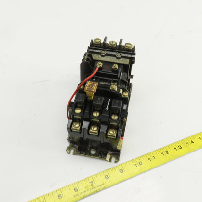 Allen Bradley 509-A0D Ser B Nema Size 0 Contactor 5HP 120V Coil 600V