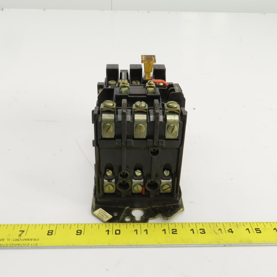 Allen Bradley 509-A0D Ser B Nema Size 0 Contactor 5HP 120V Coil 600V