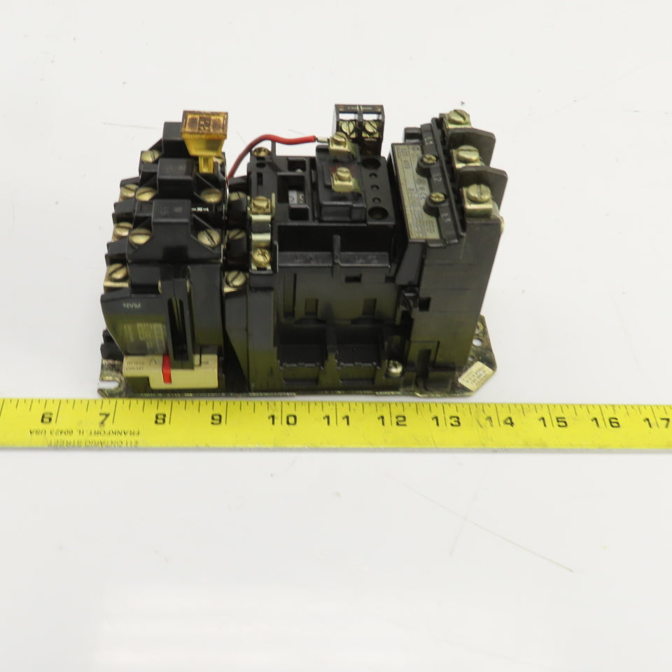 Allen Bradley 509-A0D Ser B Nema Size 0 Contactor 5HP 120V Coil 600V