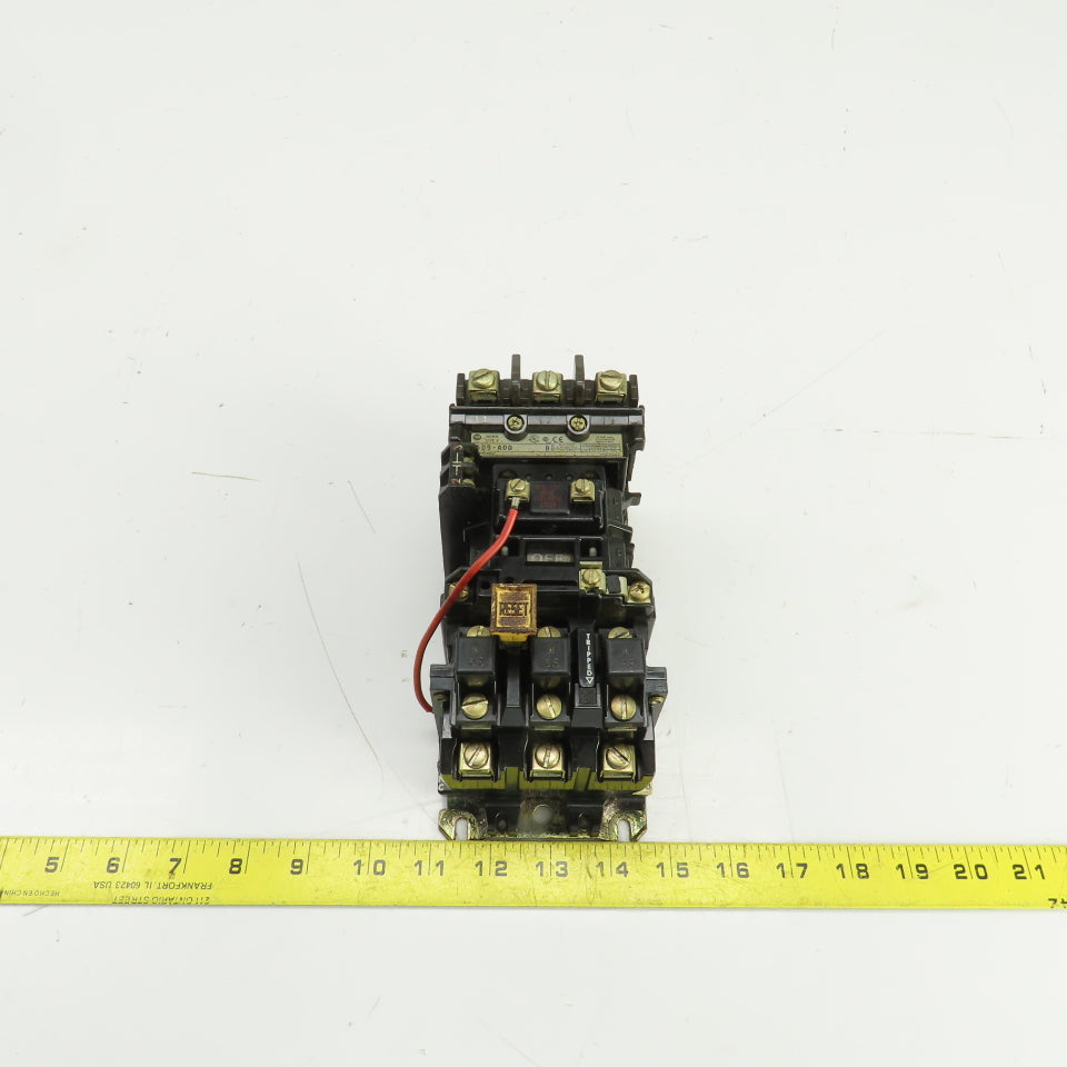 Allen Bradley 509-A0D Ser B Nema Size 0 Contactor 5HP 120V Coil 600V