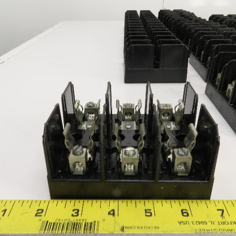 Buss J60030-3C 600V 30A 3 Pole Fuse Holder Lot Of 14