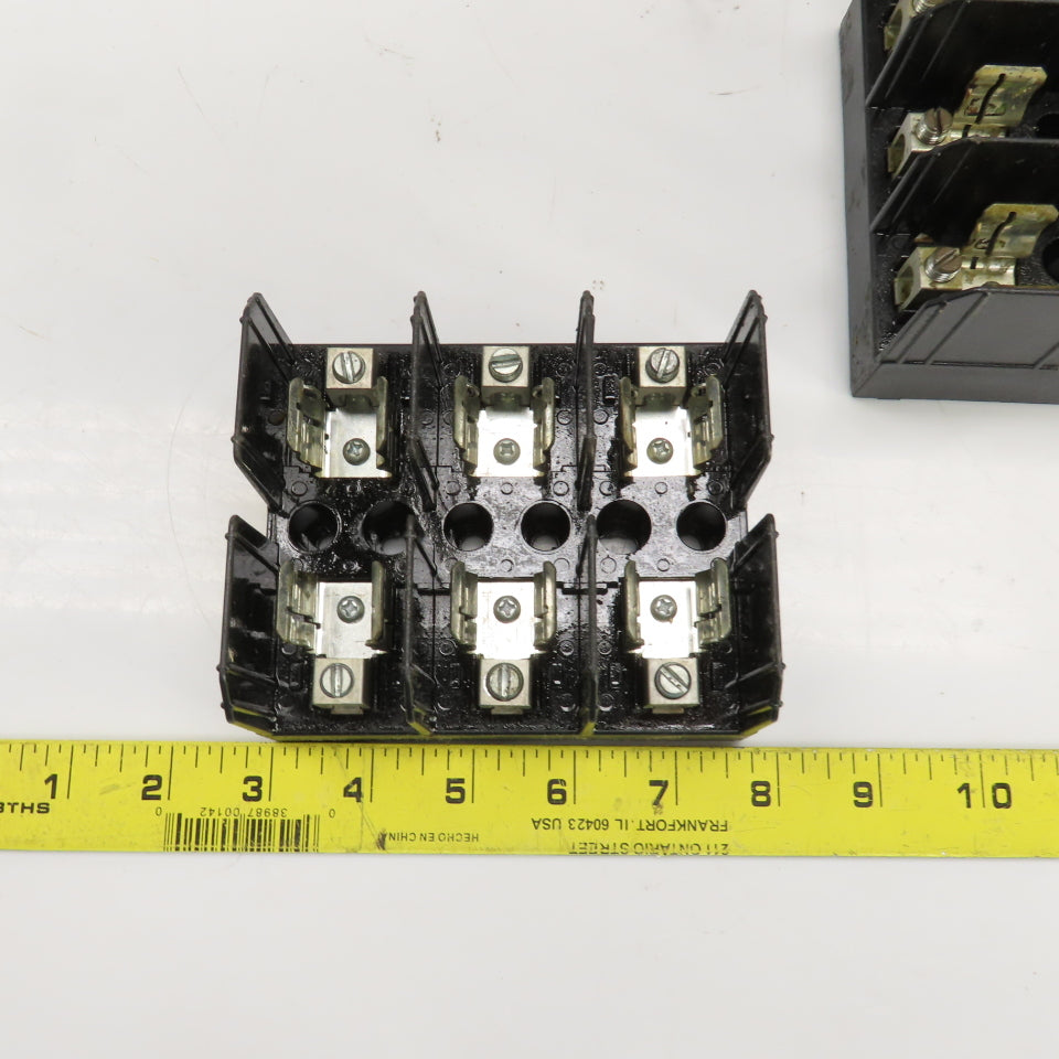 Buss J60030-3C 600V 30A 3 Pole Fuse Holder Lot Of 14
