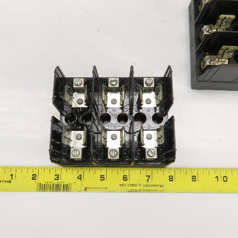 Buss J60030-3C 600V 30A 3 Pole Fuse Holder Lot Of 14