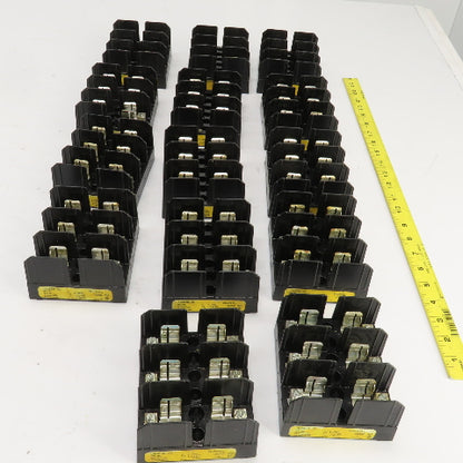 Buss J60030-3C 600V 30A 3 Pole Fuse Holder Lot Of 14