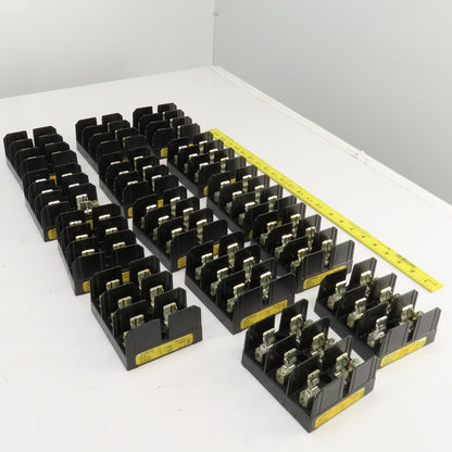 Buss J60030-3C 600V 30A 3 Pole Fuse Holder Lot Of 14