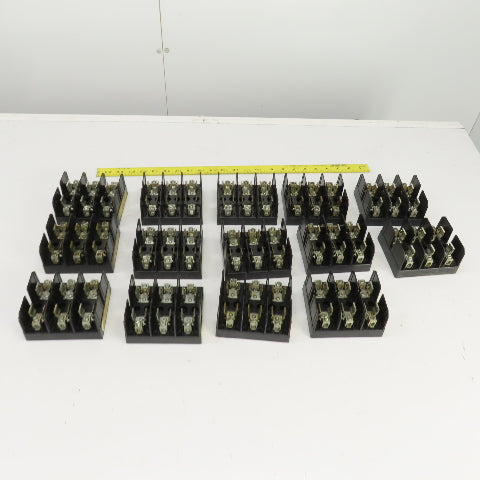 Buss J60030-3C 600V 30A 3 Pole Fuse Holder Lot Of 14