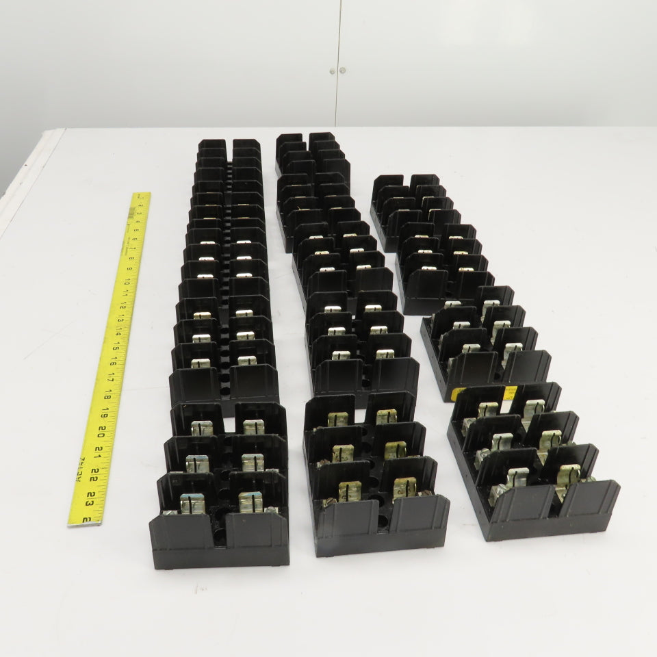 Buss J60030-3C 600V 30A 3 Pole Fuse Holder Lot Of 14