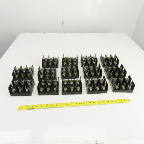 Buss J60030-3C 600V 30A 3 Pole Fuse Holder Lot Of 14