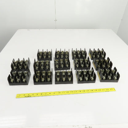 Buss J60030-3C 600V 30A 3 Pole Fuse Holder Lot Of 14