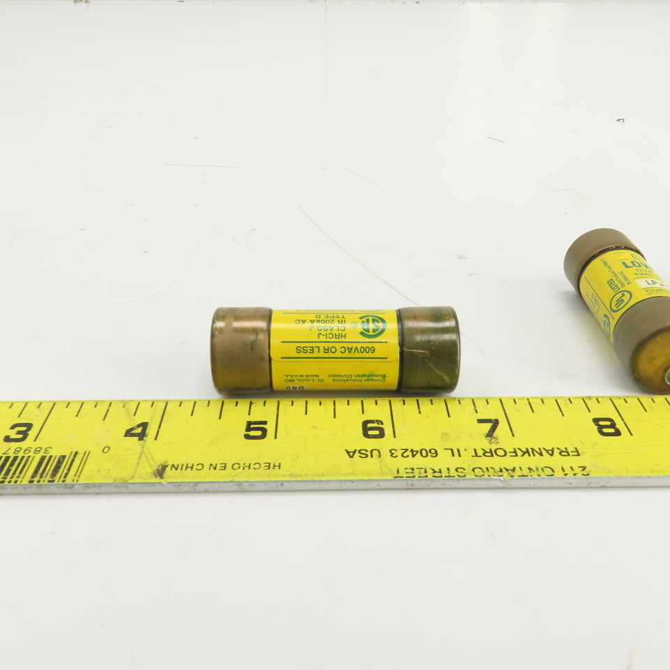 Buss LPJ-2-1/2SP 2-1/2A 600VAC Low Peak Dual Element Time Delay Fuse Lot Of 5