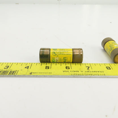 Buss LPJ-2-1/2SP 2-1/2A 600VAC Low Peak Dual Element Time Delay Fuse Lot Of 5