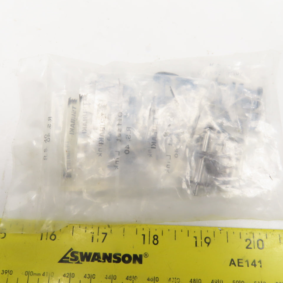 Tsubaki 40-2 Double Strand Roller Chain Offset Connecting Link Lot of 5