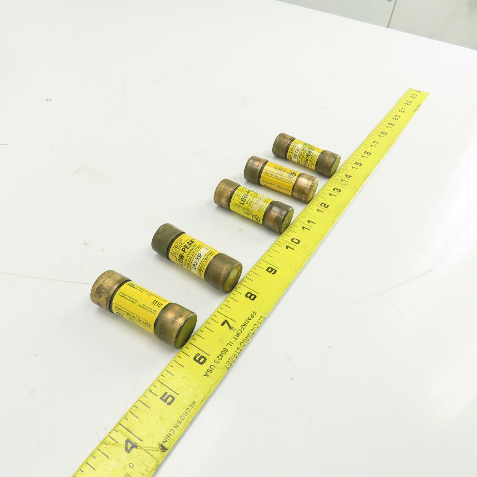 Buss LPJ-5SP 5A 600VAC Low Peak Dual Element Time Delay Fuse Lot Of 5